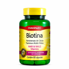 BIOTINA + (VIT B1B5 AC FOLICO) 60 CAPS - MAXINUTRI