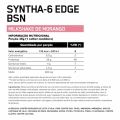 BSN SYNTHA 6 MORANGO MILKSHAKE 4,01 LBS (1,82KG) - BSN na internet