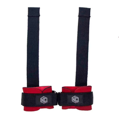 STRAP LONG (par) - PRETO C/ VERMELHO UNICO - NC EXTREME