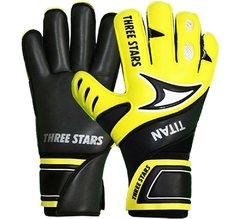 LUVA GOLEIRO PROFISSIONAL TITAN PALMA PRETA G - THREE STARS