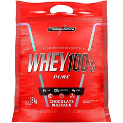 WHEY 100% PURE 907G REFIL CHOCOLATE MALTADO INTEGRALMEDICA