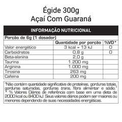 ÉGIDE POTE 300G SABOR AÇAÍ COM GUARANÁ - MAX TITANIUM - loja do atleta