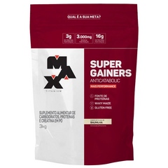 SUPER GAINERS REFIL 3KG BAUNILHA - MAX TITANIUM na internet