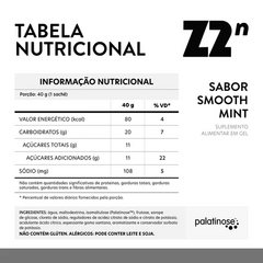 ENERGY GEL SMOOTH MINT CX 20 SACHÊS - Z2 na internet