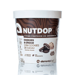 NUTDOP CREME DE AMENDOIM COOKIES & CREAM 500G ELEMENTO PURO