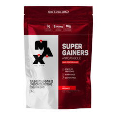 SUPER GAINERS REFIL 3KG MORANGO - MAX TITANIUM na internet