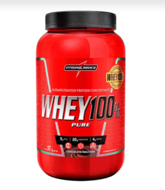 WHEY 100% PURE INTEGRALMEDICA 907G SABOR CHOCOLATE MALTADO