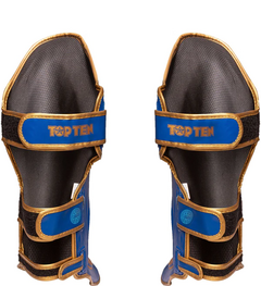 CANELEIRA TOP TEN SHIN AND INSTEP GUARD “LOWKICK” WAKO - AZUL - loja do atleta