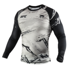 RASHGUARD UFC VENUM REPLICA FIGHT WEEK MENS PERFORMANCE LONG SLEEVE 2.0 - GREY-GG - comprar online