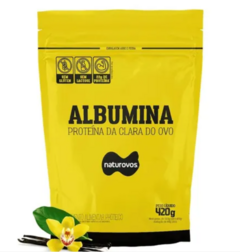 ALBUMINA NATUROVOS REFIL 420G SABOR: NATURAL