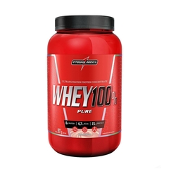 WHEY 100% PURE INTEGRALMEDICA 907G SABOR MORANGO