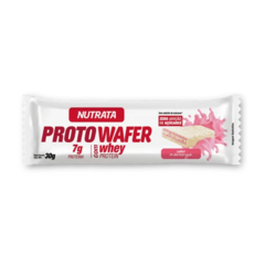 PROTO WAFER SABOR MORANGO DISPLAY C/12 UN 30G - NUTRATA - loja online