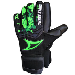 LUVA GOLEIRO PROFISSIONAL KICK PALMA PRETA G - THREE STARS - comprar online