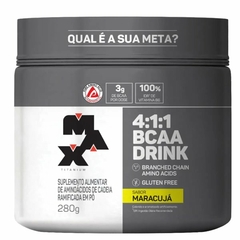 BCAA DRINK 4:1:1 POTE 280 GR MARACUJA - MAX TITANIUM na internet