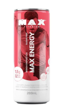 MAX ENERGY 269 ML FRAMBOESA UNIDADE - MAX TITANIUM