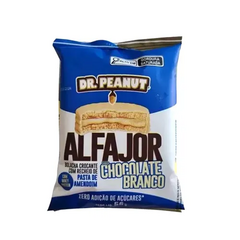 ALFAJOR DE 55G CHOCOLATE BRANCO - DR.PEANUT