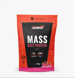 MASS BEEF PROTEIN MORANGO STAND POUCHE 3KG NEW MILLEN - loja online