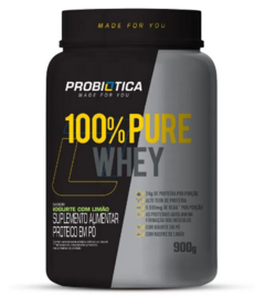 100% PURE WHEY POTE 900G IOGURTE COM LIMÃO - PROBIOTICA