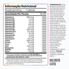 MULTDOP A-Z - MULTIVITAMINICO - 60 CAPSULAS - ELEMENTO PURO - comprar online