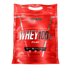 WHEY 100% PURE 907G REFIL BAUNILHA INTEGRALMEDICA