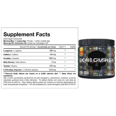 BONE CRUSHER HOT ORANGE 150G BLACK SKULL - loja do atleta