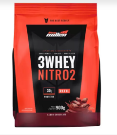 3 WHEY NITRO 2 CHOCOLATE REFIL 900G NEW MILLEN