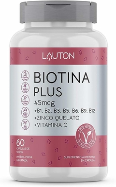 BIOTINA PLUS LAUTON 60CAPS 45MCG - LAUTON