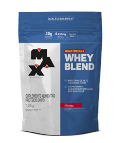 WHEY BLEND REFIL 1,8KG MORANGO - MAX TITANIUM