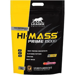 HI PRIME MASS 15000 - SABOR MORANGO - 3KG - LEADER NUTRITION