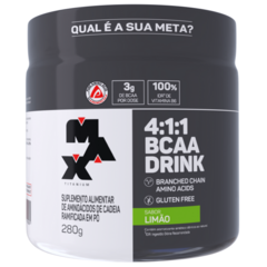 BCAA DRINK 4:1:1 POTE 280 GR LIMAO - MAX TITANIUM - loja do atleta