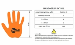 HAND GRIP COMPETITION 2.0 - PRETO/ LONA LARANJA - GG - SKYHILL - loja do atleta