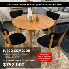 JUEGO COMEDOR REDON STOCK