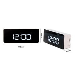 Reloj Despertador Digital Con Sensor Luz Alarma Temperatura - SurPrice