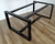 MESA RECTANGULAR PARA COMEDOR COCINA - DISEÑO INDUSTRIAL (SOLO LA BASE DE HIERRO) - comprar online