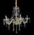 Lustre 6 Braços com Cristal Candelabro - loja online