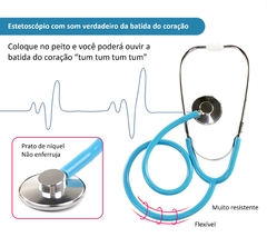 Conjuntos de peças para brincar de médico ou dentista, aprendendo a falar Inglês