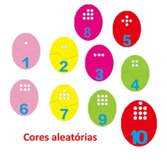 Brinquedo pedagógico método montessori para aprender matemática