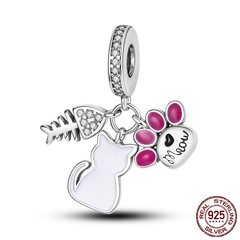 Pingentes de Prata Esterlina 925 compatíveis com pulseira Daphne