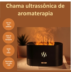 Difusor de aroma e umidificador carregável com cabo USB