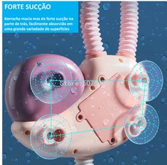 Brinquedos com ventosas para diversão no banho das crianças