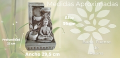 Buda Dhyana con Respaldo - Buda Fuente de Resina - no se incluye motor (copia) - comprar online