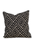 Almofada em Jacquard Black e White Quadrada