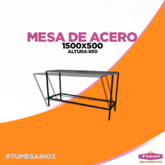 Mesa de Acero Inoxidable 20x20 - #tumesainox