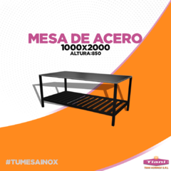 Mesa de Acero Inoxidable 40X40 con estante en internet