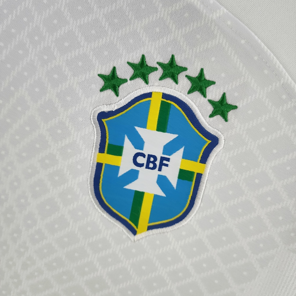 CAMISA BRASIL BRANCA EDIÇÃO ESPECIAL 2022 MASCULINA