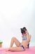 Bikini FLORES VIOLETAS - tienda online