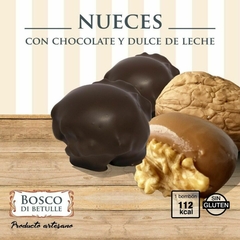 NUEZ CONFITADA CHOCOLATE CON DULCE DE LECHE – BOSCO DI BETULLE X 36 UNID