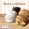 NUEZ CONFITADA CON FONDANT BLANCO Y DULCE DE LECHE – BOSCO DI BETULLE X 36 UNID