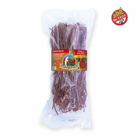 FIDEOS DE MAIZ CAPIA Y PIMENTON PAQUETE 300 GR - SIN TACC