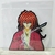 STICKERS 3D KENSHIN